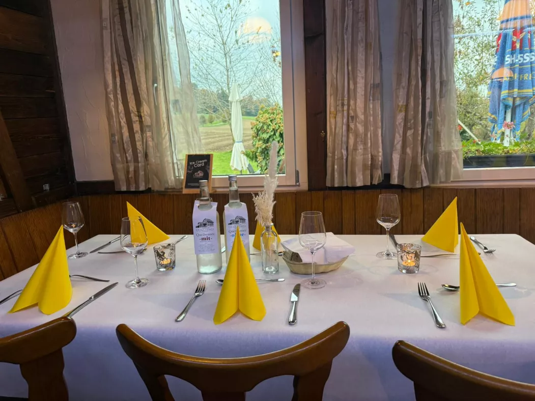 Schön aufedeckt im Landgasthof Guggibad