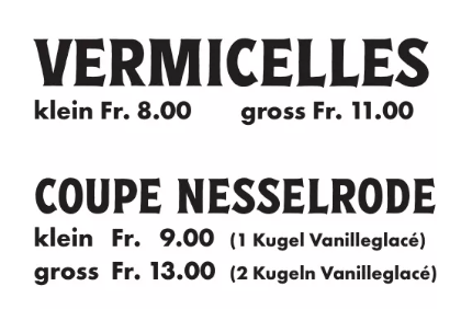 Jetzt aktuell: Vermicelles